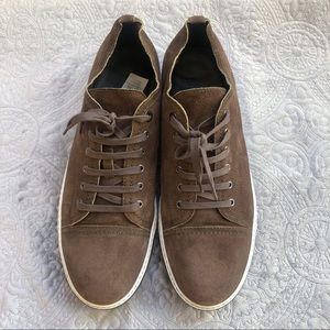 Brown suede Lanvin sneakers